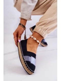 Damskie Espadryle Wsuwane Big Star JJ274963 Czarne