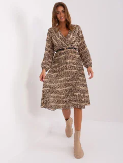 Sukienka DHJ SK  czarno beżowy model 18847935 - FPrice