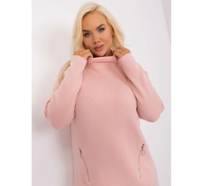 PM SW PM717 Sveter.20 svetlo ružová