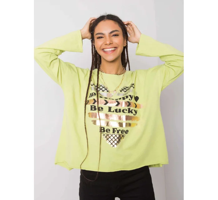 Dámská bavlněná halenka s potiskem model 16307015 - FPrice