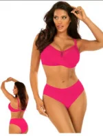 Dámske dvojdielne plavky Fashion 18 S940FA18-2d tm. ružové - Self
