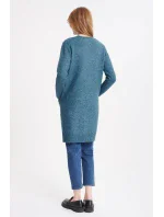Dámský svetr model 19344918 modrý - Greenpoint Dámský svetr model 19344918 modrý - Greenpoint