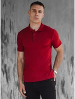 Pánske bordové polo tričko FashionStreet PX0607
