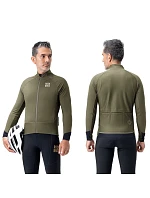 zimní fleecová cyklistická bunda velikost M zelená model 22119211 - Rockbros