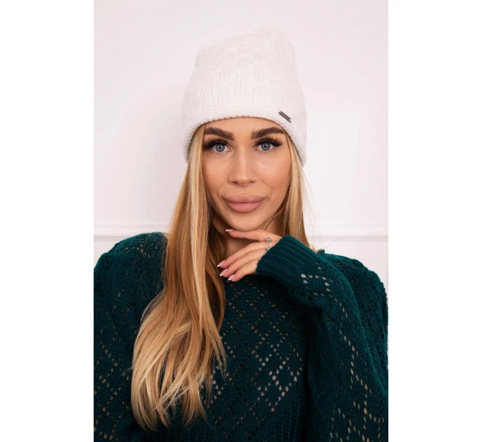 Cap bílá model 18750045 - K-Fashion Cap bílá model 18750045 - K-Fashion