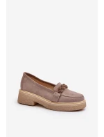 Zazoo 3429/W Damskie Zamszowe Mokasyny Z Ozdobą Cappuccino Zazoo 3429/W Damskie Zamszowe Mokasyny Z Ozdobą Cappuccino