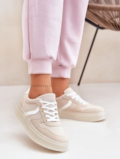 Nízké Dámské Tenisky Na Platformě Béžové model 21689166 - EVENTO