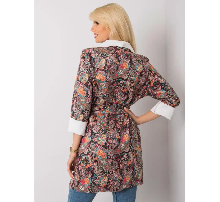 Dámsky kabát DHJ PL 6022A.26X čierny a červený