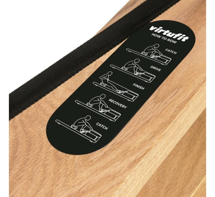 VIRTUFIT ELITE DREVENÝ VESLOVACÍ TRENAŽÉR S ODPOROM VODY - DREVO/DUB VIRTUFIT ELITE DREVENÝ VESLOVACÍ TRENAŽÉR S ODPOROM VODY - DREVO/DUB