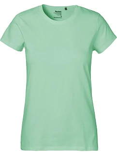 Neutral O 80001 Dámske tričko z hrubej bio bavlny 77.8001 dusty mint