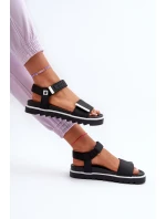 Damskie Sandały Na Platformie Big Star NN274778 Czarne Damskie Sandały Na Platformie Big Star NN274778 Czarne