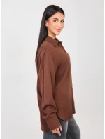 Košeľa LK KS 510197.12P hnedá