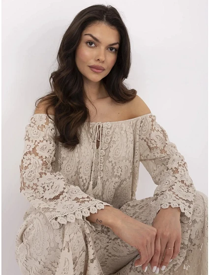 Bluzka MI BZ model 21057833 beżowy - FPrice Bluzka MI BZ model 21057833 beżowy - FPrice