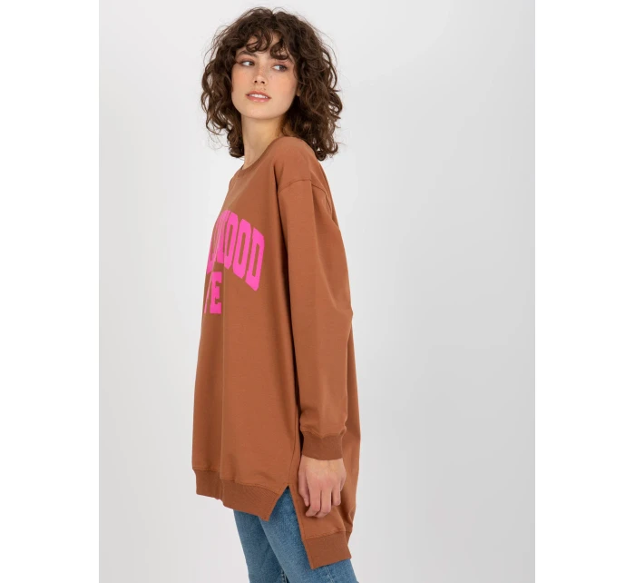 Mikina VI BL 3102.01P svetlo hnedá