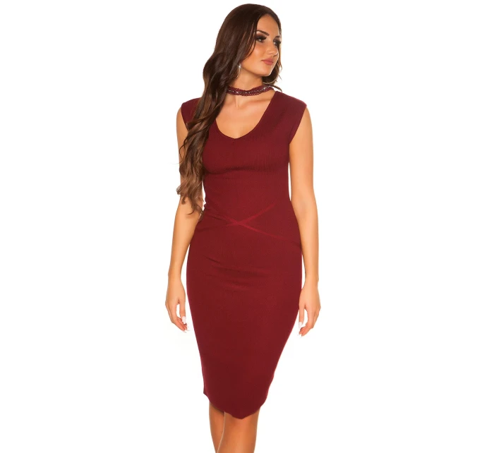 Sexi pletené šaty 9037 - KouCla