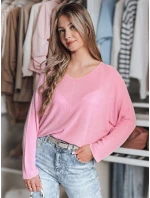 Dámsky oversize sveter NORVAN pink FashionStreet MY2453
