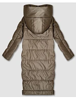 Dámska dlhá ľahko zateplená bunda S'West beige (B8509-12)