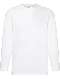 Fruit of the Loom Valueweight T LSL Tričko s dlhým rukávom 16.1038 biele