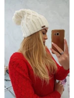 Milano fleecová čiapka K203 ecru