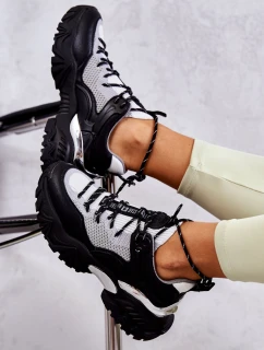 Damskie Buty Sportowe Memory Foam System Big Star KK274053 Czarno-Szare