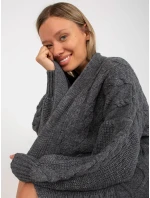 Dámsky sveter LC SW 8032 tmavo šedý