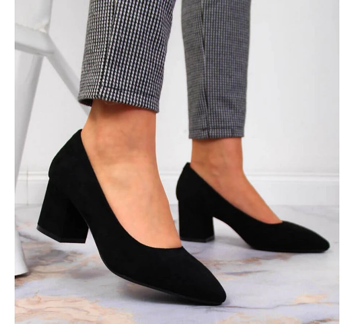 Dámské lodičky model 22097964 černé Sergio Leone - SWEET SHOES