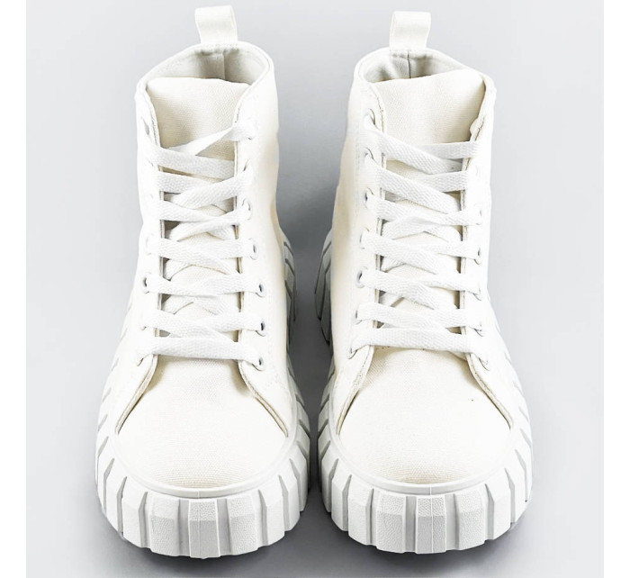 Bílé šněrovací boty model 17261202 - VIA GIULIA