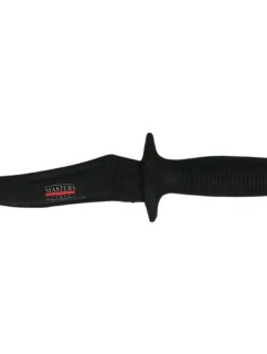 MASTERS-01 gumový nôž čierny