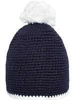 MB čepice s lemem a bambulí 03. navy/white model 22496315 - Daiber MB čepice s lemem a bambulí 03. navy/white model 22496315 - Daiber