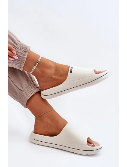 Lekkie Klapki Damskie Big Star NN274A043 Białe