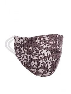 Ochranná maska s potlačou - šedá