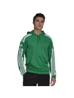 Pánská mikina s kapucí model 21035366 Zelená s bílou - ADIDAS