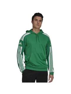 Pánská mikina s kapucí model 21035366 Zelená s bílou - ADIDAS