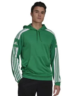 Pánská mikina s kapucí model 21035366 Zelená s bílou - ADIDAS