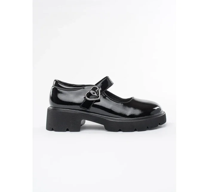 Praktické čierne dámske mokasíny na platforme Praktické čierne dámske mokasíny na platforme