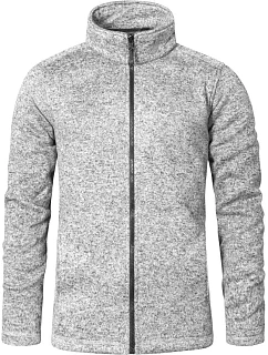 Promodoro 7720 Pánska pletená fleecová bunda 40.7720 heather grey