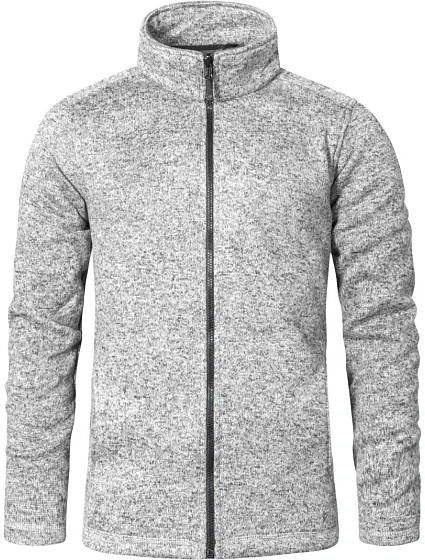 Promodoro 7720 Pánska pletená fleecová bunda 40.7720 heather grey Promodoro 7720 Pánska pletená fleecová bunda 40.7720 heather grey
