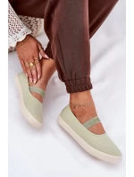 Damskie Trampki Big Star NN274604 Jasnozielone