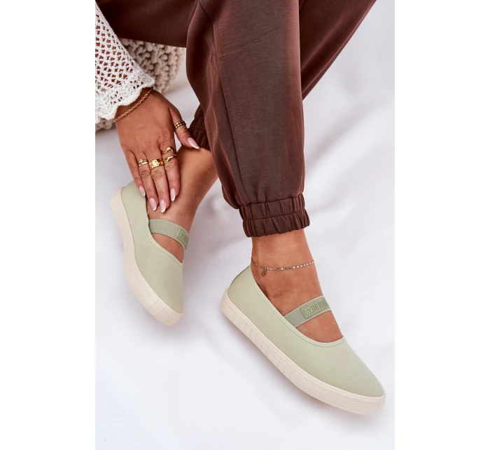 Damskie Trampki Big Star NN274604 Jasnozielone