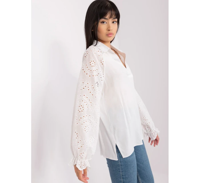 Bluzka LK BZ model 18650822 ecru - FPrice Bluzka LK BZ model 18650822 ecru - FPrice