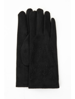 Monnari Rukavice Dámske rukavice s kamienkami Black
