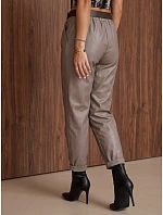 Dámske voskované nohavice s opaskom Fango FashionStreet UY3145 Dámske voskované nohavice s opaskom Fango FashionStreet UY3145
