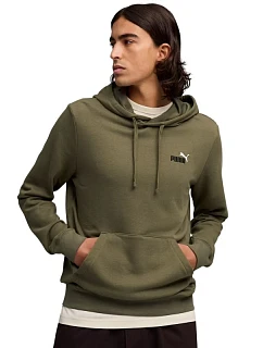 Pánská mikina ESS 2 Color Small No.1 Logo Hoodie olive  pánské model 22063398 - Puma
