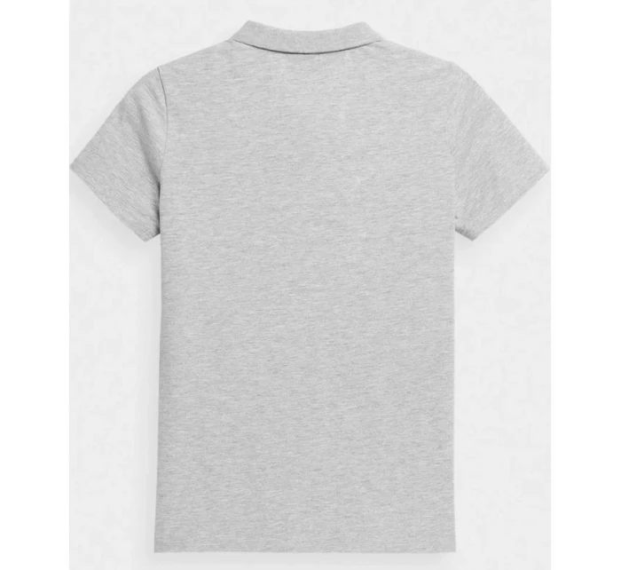 Dámske polo tričko W H4Z22TSD356CLEANLAY GRAYMELANGE - 4F Dámske polo tričko W H4Z22TSD356CLEANLAY GRAYMELANGE - 4F