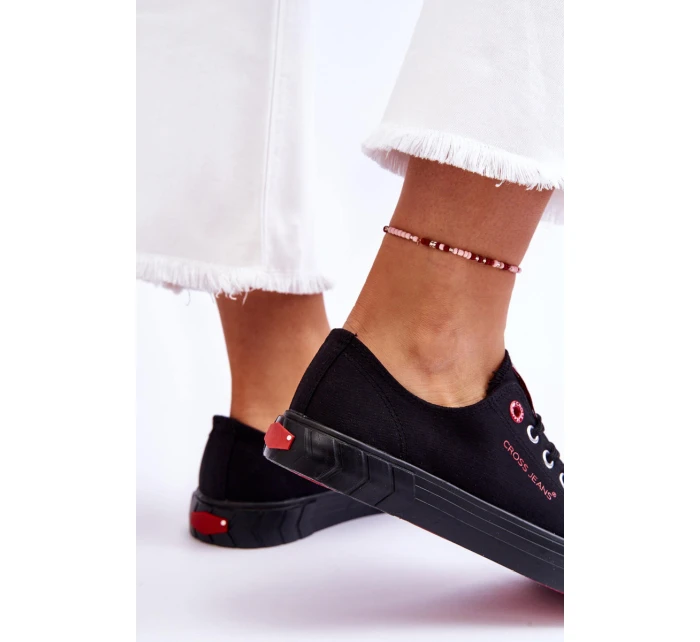 Klasické dámské tenisky model 21613023 Černe - Cross Jeans
