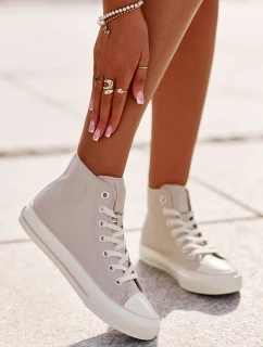 Trampki Damskie Ocieplane Z Eko Skóry Różowe Big Star OO274933