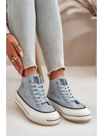 Zateplené Dámské Tenisky Na Platformě Eko Kůže Big Star model 21669567 Modré - Big Star Shoes