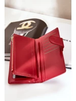 Portfel Damski Z Eko Skóry Czerwony Kalinessa