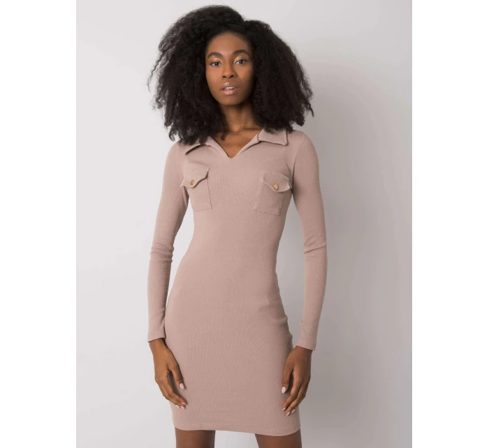 Šaty RV SK model 16732171 tmavě lila - FPrice Šaty RV SK model 16732171 tmavě lila - FPrice