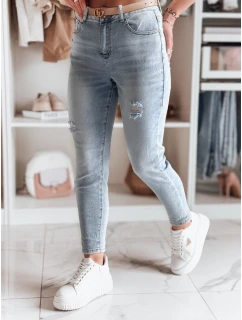 Dámske džínsové nohavice mom fit MOMWAY blue FashionStreet UY2489